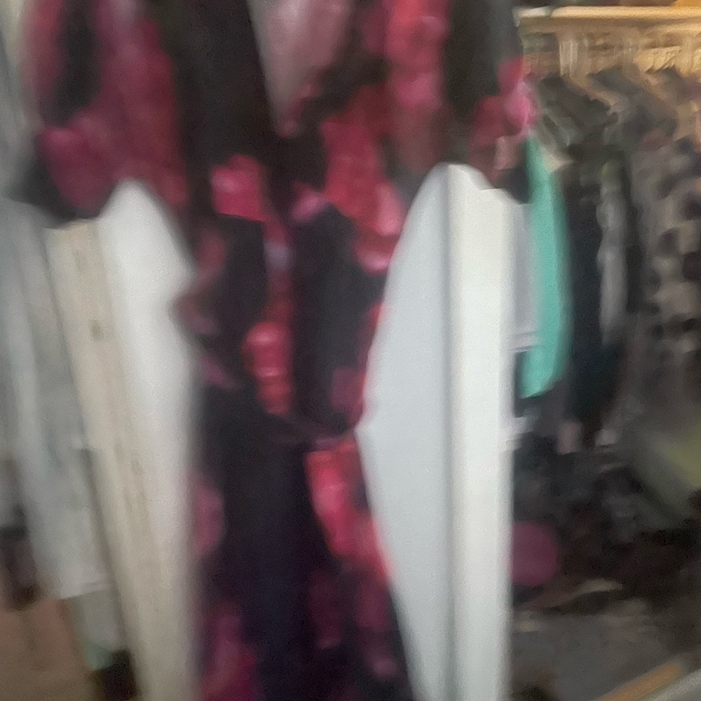 Rebecca Vallance Black and Pink Textured Dress